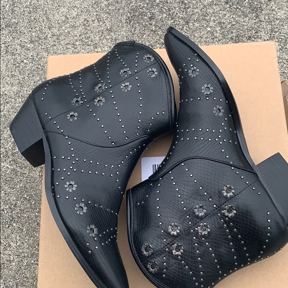 Free People x Farylrobin Black Vegan Western Boot - Picture 4 of 8